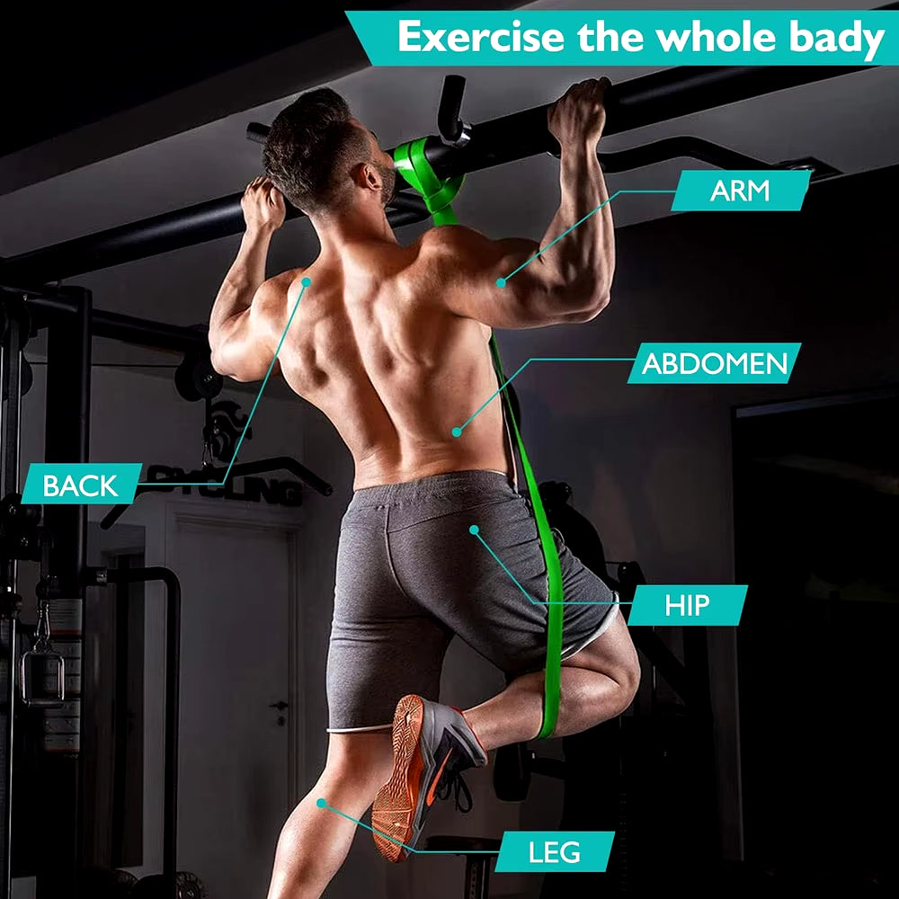 Heavy-Duty Latex Resistance Bands for Pilates and Strength Training - Elastic Pull-Up Assist for Home Gym Fitness