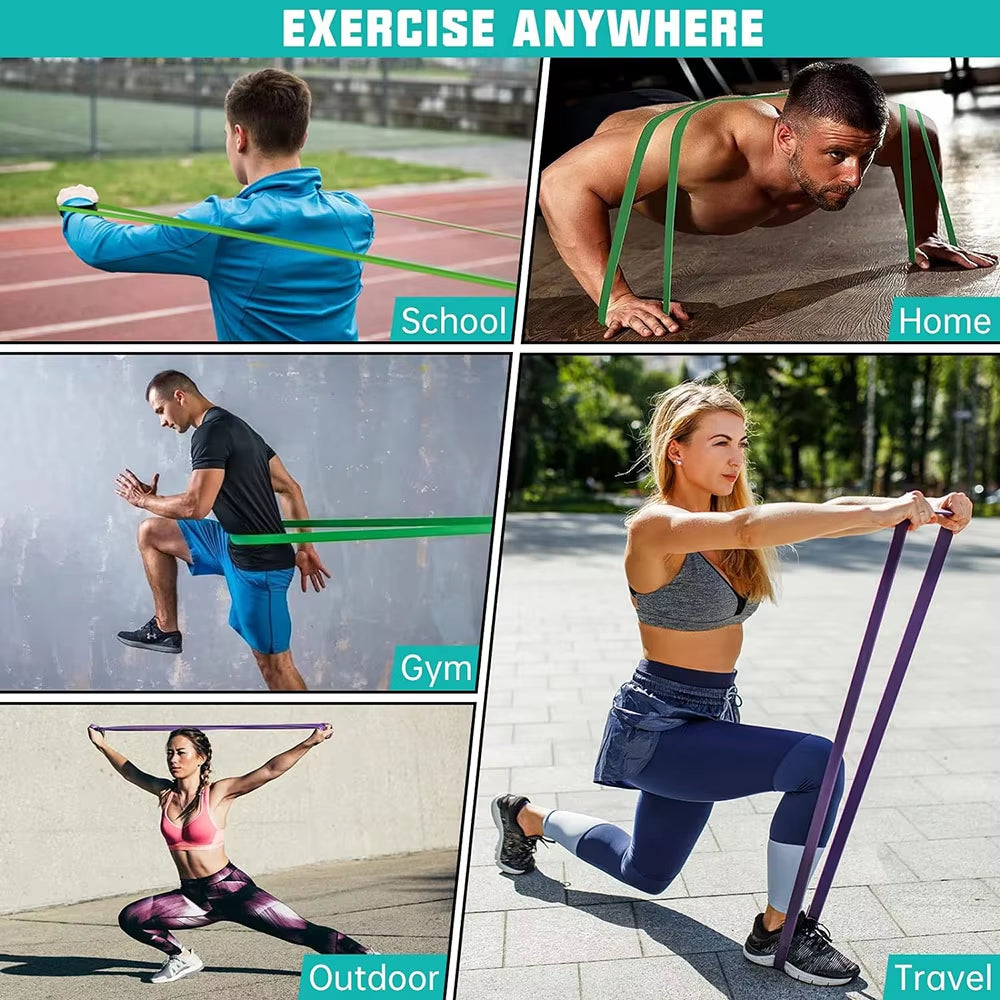 Heavy-Duty Latex Resistance Bands for Pilates and Strength Training - Elastic Pull-Up Assist for Home Gym Fitness
